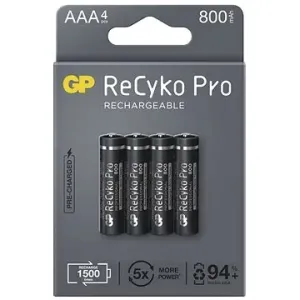 Wiederaufladbarer Akku GP ReCyko Pro Professional AAA (HR03), 4 Stück