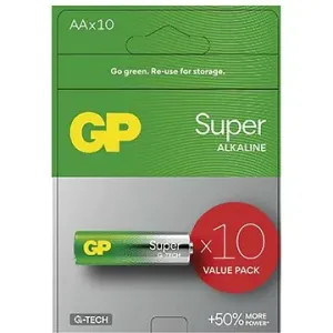 GP Alkaline-Batterien Super AA (LR6), 10 Stück