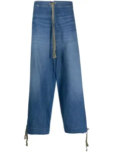 GREG LAUREN - Wide Leg Denim Jeans