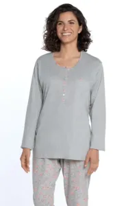 Damenpyjama DOLORES Hellgrau / Light Grey XL #1038879