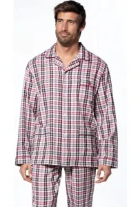 Herren Pyjamas aus Flanell PABLO Bordeaux S