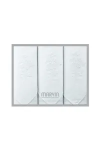 Damentaschentücher DAFNE aus 100% Baumwolle, 3 Stk. Set (3 St., 30x30 cm) Weiß / White A In Geschenkbox 3 St.,Damentaschentücher DAFNE aus 100% Baumwo #1429164