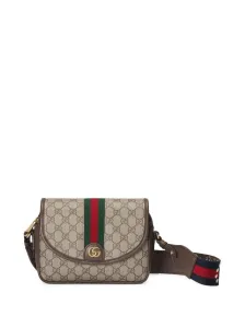 GUCCI - Ophidia Leather Crossbody Bag