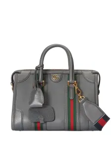 GUCCI - Web Detail Leather Handbag