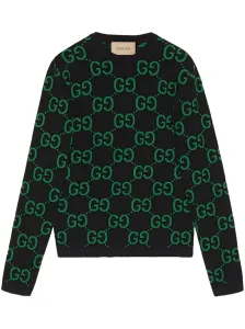 GUCCI - Gg Supreme Wool Crewneck Sweater