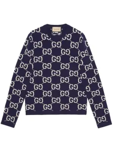GUCCI - Gg Supreme Wool Crewneck Sweater