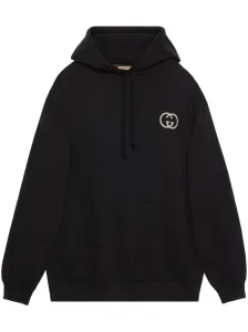 GUCCI - Logo Cotton Overszed Hoodie #1365661