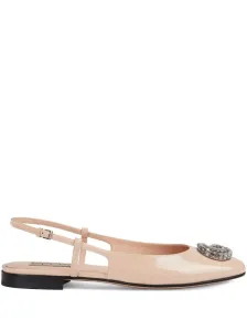 GUCCI - Patent Leather Slingback Ballet Flats #1512200