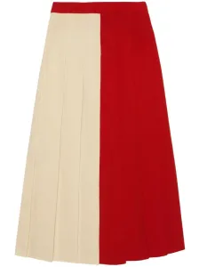 GUCCI - Colorblock Wool Midi Skirt #954608