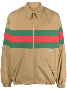 GUCCI - Web-detail Cotton Shirt Jacket #1279861