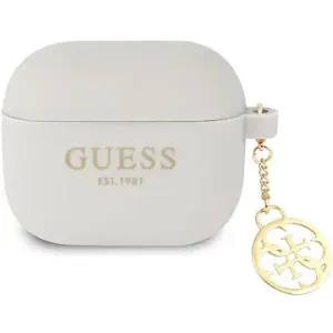 Guess 4G Charms Silikoncover für Apple Airpods 3 Grey