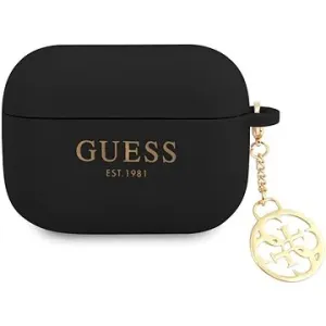 Guess 4G Charms Silikoncover für Apple Airpods Pro Black