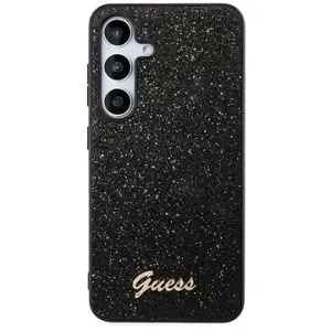 Guess PC/TPU Glitter Flakes Metal Logo Backcover für das Samsung Galaxy S24+ Black