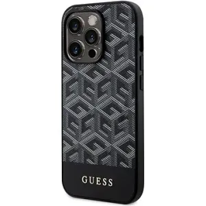 Guess PU G Cube MagSafe kompatibles Back Cover für iPhone 14 Pro schwarz