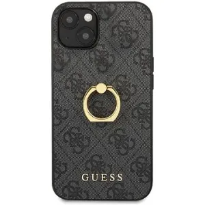 Guess PU 4G Ring Back Cover für Apple iPhone 13 mini - Grey