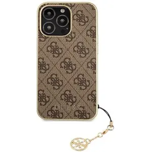 Guess 4G Charms Back Cover für Apple iPhone 13 Pro Braun