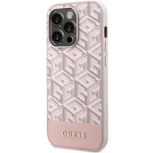 Guess PU G Cube MagSafe kompatibles Back-Cover für iPhone 13 Pro Pink