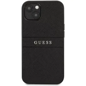 Guess PU Leather Saffiano Back Cover für Apple iPhone 13 - Schwarz