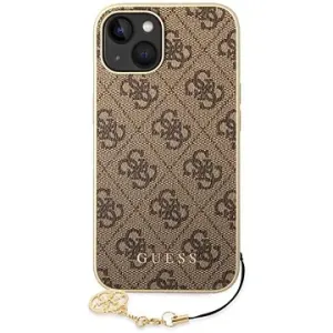 Guess 4G Charms Back Cover für iPhone 14 Brown