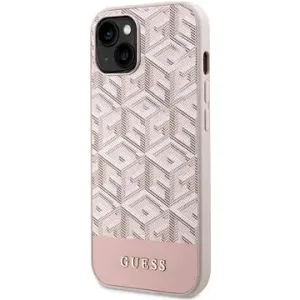 Guess PU G Cube MagSafe kompatibles Back-Cover für iPhone 14 Pink