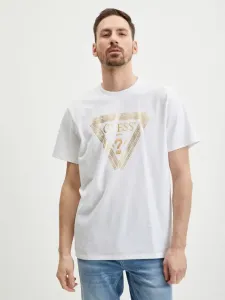 Guess Chain Logo T-Shirt Weiß