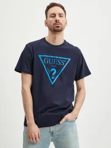 Guess Reflective T-Shirt Blau