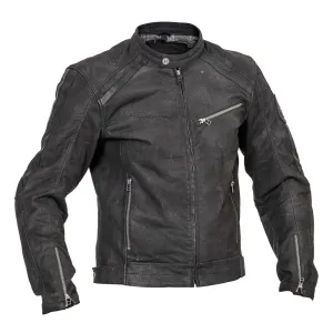Halvarssons Sandtorp Leather Schwarz Jacke Größe 48