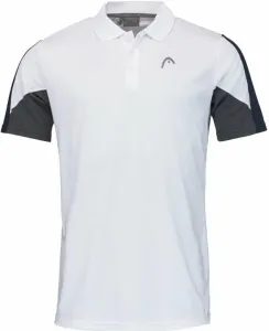 Head Club 22 Tech Polo Shirt Men White/Dress Blue M Tennis-Shirt