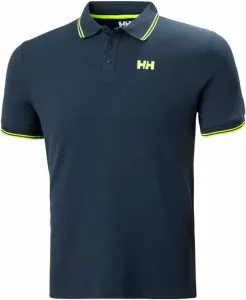Helly Hansen Men's Kos Quick-Dry Polo Hemd Navy/Lime Stripe S