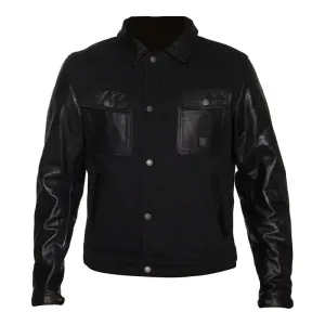 Helstons Kansas Aramide Leather Schwarz CE Jacke Größe 2XL