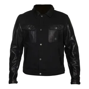 Helstons Kansas Aramide Leather Schwarz CE Jacke Größe S
