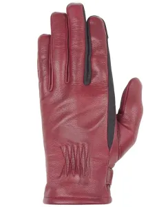 Helstons Candy Summer Leather Burgundy Grau Handschuhe Größe T6
