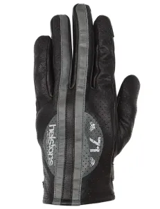 Helstons Record Air Schwarz Grau Handschuhe Größe T8