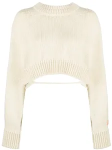 HERON PRESTON - Cropped Wool Sweater #1329120
