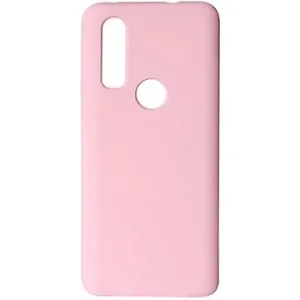 Hishell Premium Liquid Silicone für Motorola One Action Pink