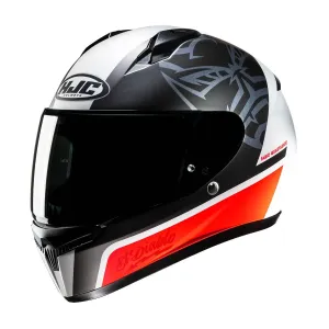 HJC C10 Fabio Quartararo 20 Full Face Helmet White Red Größe L