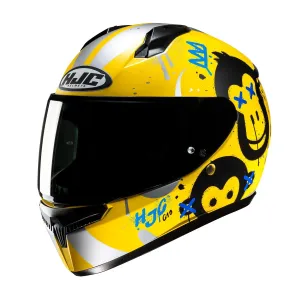 HJC C10 Geti Black Yellow Full Face Helmet Größe XXXS
