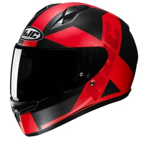 HJC C10 Tez Black Red Full Face Helmet Größe M
