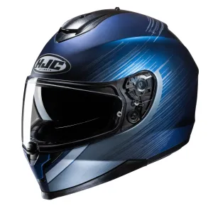 HJC C70N Sway Black Blue Full Face Helmet Größe M