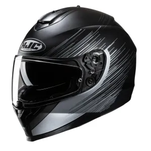 HJC C70N Sway Black White Full Face Helmet Größe L