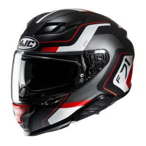 HJC F71 Arcan Black Red Full Face Helmet Größe S
