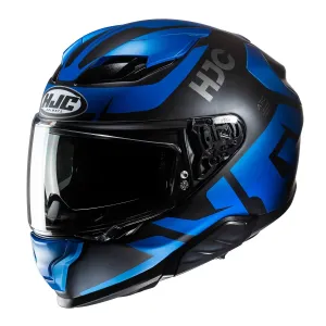 HJC F71 Bard Black Blue Full Face Helmet Größe XS