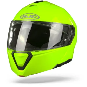 HJC i90 Solid Fluorescent Green S Helm