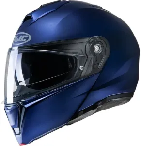 Hjc I90 Solid Flat Blue Semi Flat Metallic Blue Modular Helmets Größe 2XL