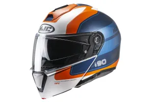 HJC I90 Wasco Blue Orange Modular Helmet L