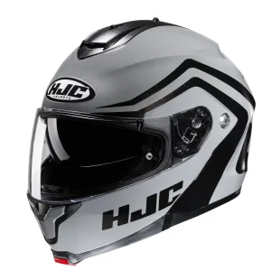 HJC C91N Nepos Black Grey Modular Helmet Größe L