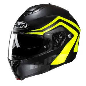 HJC C91N Nepos Black Yellow Modular Helmet Größe XS
