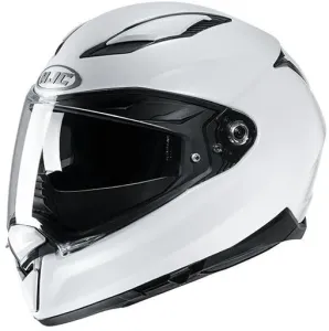 HJC F70 Solid Metal Pearl White S Helm