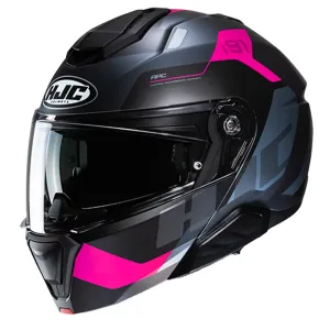 HJC i91 Carst Grey Pink Modular Helmet Größe M