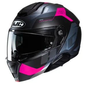 HJC i91 Carst Grey Pink Modular Helmet Größe S